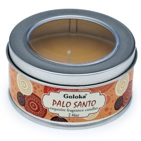 Svíčka v plechové krabičce Goloka Nag Champa Palo Santo Svíčka v plechové krabičce Goloka Nag Champa Palo Santo