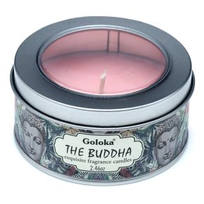 Svíčka v plechové krabičce Goloka Nag Champa Buddha Svíčka v plechové krabičce Goloka Nag Champa Buddha