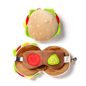Cestovní polštář a maska na oči Relaxeazzz - Fast Food Burger Cestovní polštář a maska na oči Relaxeazzz - Fast Food Burger
