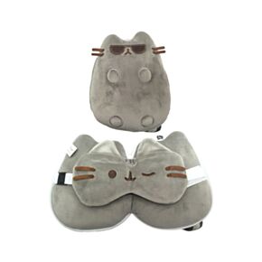 Cestovní polštář a maska na oči Relaxeazzz - Kočka Pusheen - sluneční brýle Cestovní polštář a maska na oči Relaxeazzz - Kočka Pusheen - sluneční brýle