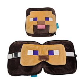 Cestovní polštář a maska na oči Relaxeazzz - Minecraft - Steve Cestovní polštář a maska na oči Relaxeazzz - Minecraft - Steve