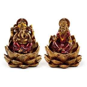 Figurka - Zlatý ganeš & Lakshmi Lotus - sada 2 Figurka - Zlatý ganeš & Lakshmi Lotus - sada 2