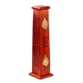 Stojánek - vonné tyčinky -mangové dřevo - věž - Čínský Buddha Stojánek - vonné tyčinky -mangové dřevo - věž - Čínský Buddha