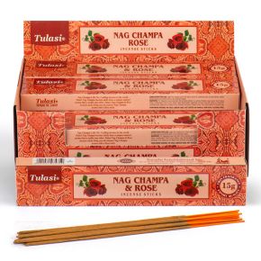 37296 Vonné tyčinky Tulasi Nag Champa - Růže