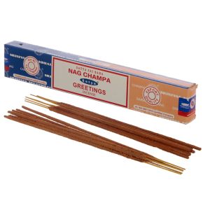 Vonné tyčinky Nag Champa 01320 Satya & Pozdravy Vonné tyčinky Nag Champa 01320 Satya & Pozdravy