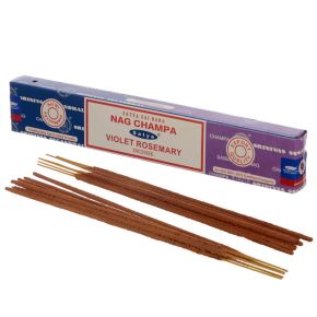 Vonné tyčinky Nag Champa 01340 Satya & Fialový rozmarýn Vonné tyčinky Nag Champa 01340 Satya & Fialový rozmarýn