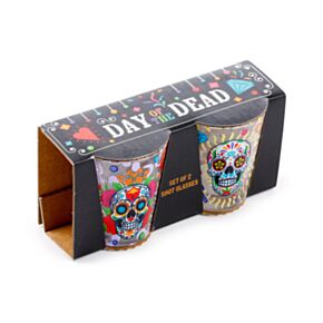 Panák - 50 ml - sada 2 ks - Day of the Dead - Lebka Mexiko Panák - 50 ml - sada 2 ks - Day of the Dead - Lebka Mexiko