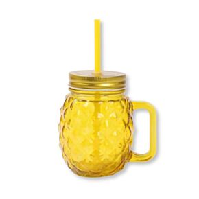 Sklenice - víčko a brčko - Foodiemals - Ananas Sklenice - víčko a brčko - Foodiemals - Ananas