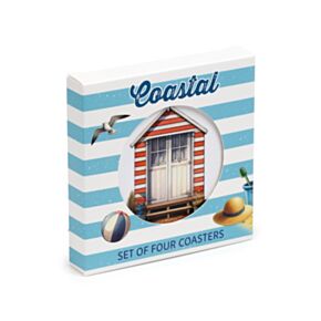 Sada 4 podtácků - Coastal - Pobřeží - moře