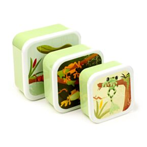 Svačinový box 3 ks - M/L/XL - Tropical frogs - Žába Svačinový box 3 ks - M/L/XL - Tropical frogs - Žába