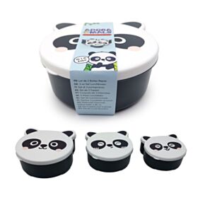 Svačinový box 3 ks - M/L/XL - Adoramals - Panda Svačinový box 3 ks - M/L/XL - Adoramals - Panda