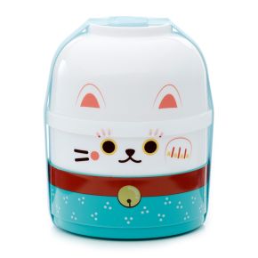 Krabička na oběd se dvěma patry Bento box - Kočka pro štěstí Maneki Neko Krabička na oběd se dvěma patry Bento box - Kočka pro štěstí Maneki Neko