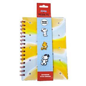 Linkovaný A5 zápisník ze silokonu - ozdoby - Peanuts Snoopy & Woodstock Linkovaný A5 zápisník ze silokonu - ozdoby - Peanuts Snoopy & Woodstock