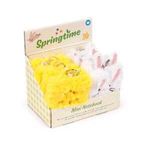 Plyšový zápisník mini A7 - Springtime -Jaro - Králík - Kuřátko Plyšový zápisník mini A7 - Springtime -Jaro - Králík - Kuřátko