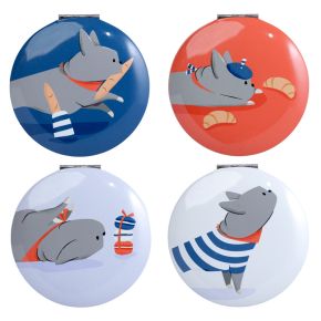 Kompaktní zrcátko Francouzský buldoček Bertrand Kompaktní zrcátko Francouzský buldoček Bertrand