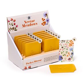 Kapesní zrcátko v pouzdru - Nectar Meadows-Včela Kapesní zrcátko v pouzdru - Nectar Meadows-Včela