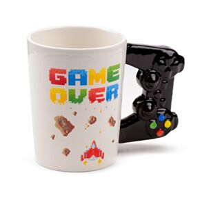 Keramický hrnek s tvarovaným uchem-Game Over, motiv Pixel Keramický hrnek s tvarovaným uchem-Game Over, motiv Pixel
