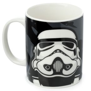 Černý porcelánový hrnek Originální Stormtrooper Černý porcelánový hrnek Originální Stormtrooper