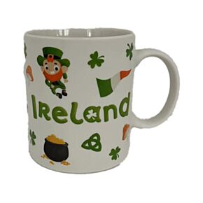 Porcelánový hrnek - Luck of the Irish - Skřítek Leprechaun