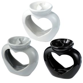 Keramická aromalampa ve tvaru srdce
