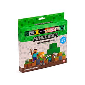 Propiska s tenkým hrotem - silikonový topper - Minecraft - sada 8 ks Propiska s tenkým hrotem - silikonový topper - Minecraft - sada 8 ks