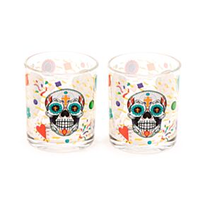 Sklenice - sada 2 ks- 250 ml - Day of the Dead - Lebka Mexiko Sklenice - sada 2 ks- 250 ml - Day of the Dead - Lebka Mexiko