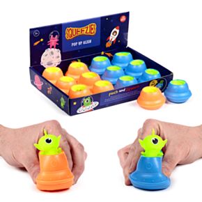 Mačkací hračka Squeezy - Pop out - Mimozemšťan UFO 