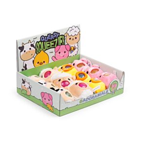 Plyšová mačkací hračka antistres - Queasy Squeezies - Adoramals Farma Plyšová mačkací hračka antistres - Queasy Squeezies - Adoramals Farma