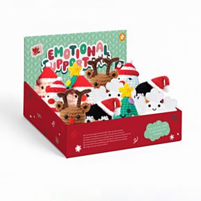 Emoční postavička - háčkovaná - vánoční - Mix Emoční postavička - háčkovaná - vánoční - Mix