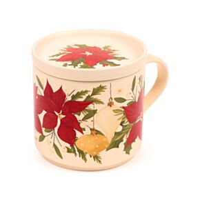 Sada porcelánový hrnek a podtácek vánoční Květy Botanical Sada porcelánový hrnek a podtácek vánoční Květy Botanical