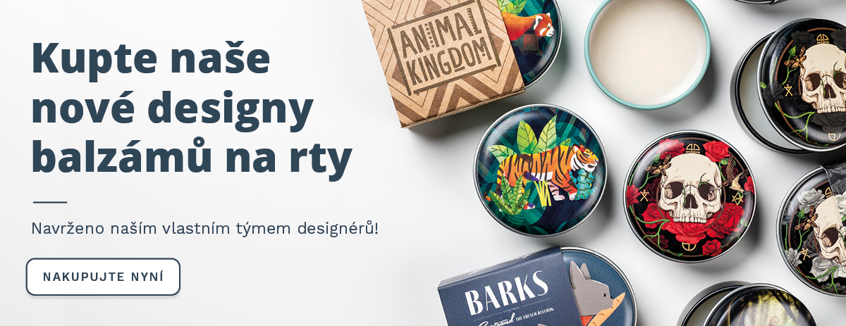 Nové designy balzámů na rty